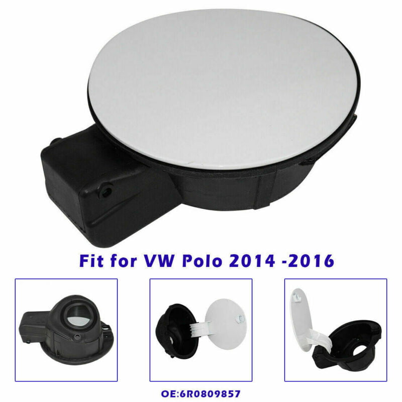 PREPP Fit For Polo 2014-2016 Car Fuel Tank Door Lid Cover Flap Cap Automotive Accessory 6R0809857 Color : Black 
