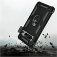 thumbnail image 3 of For Google Pixel 9 / Pixel 9 Pro 6.3" Holster Magnetic Ringstand Kickstand Hybrid Cover Cell Phone Case - Holster SHRG Black, 3 of 4