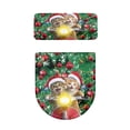 thumbnail image 2 of HELLHERO Christmas Cats Bell Polyester Toilet Lid Seat Cover & Stretch Fit Toilet Top Cover & Stretch for Gift Elastic Edge, 2 of 8