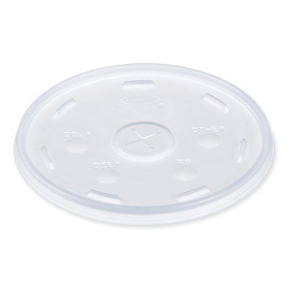 Dart® Lids For Foam Cups And Containers, Fits 32 Oz, 44 Oz, 60 Oz Cups, Translucent, 1,000/carton