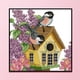 thumbnail image 3 of Kits de costura DIY de hilo de algodón bordado de casa de pájaros de punto de cruz parcial Likrtyny decoración de arte, 3 of 9