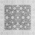 thumbnail image 1 of Ahgly Company Machine Washable Indoor Square Abstract Gray Modern Area Rugs, 4' Square, 1 of 4