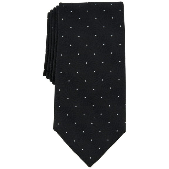 Michael Kors Men's Dot Pattern Tie Black Necktie