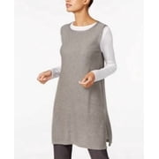 Eileen Fisher Boat-Neck Knit Tunic Ash M