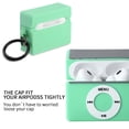 thumbnail image 2 of Funda para AirPods Pro de 2ª generación Maxjoy Classic, diseño MP3, color verde, 2 of 6
