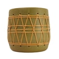 thumbnail image 6 of Bloomingville Stoneware Planter with Woven Design, Green, 6 of 7