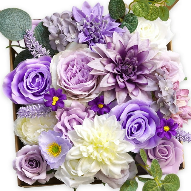 Wweixi Whimsical Blooms Low Maintenance Artificial Flower Collection Realistic 23new style LH014 1Set