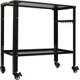 thumbnail image 6 of Welding Table Welding Cart 36×18inch, Industrial Carbon Steel Welding Table 1200 lbs Load Capacity, Freestanding Welding Cart, 7pcs 5/8inch Hooks on Top, 4 Wheels with Brakes, 6 of 9