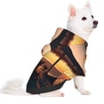 thumbnail image 2 of Xecao Hawaiian Sunset Beach Pattern Sweatshirts Winter Pet Dog Hoodie Puppy Coat Dog Sweaters Dog Clothes with Hat Dog Clothes Costume Outfit,Small Pets Wear-Small, 2 of 7