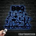 thumbnail image 4 of Craftnamesign Custom Family BBQ Time Metal Wall Decor, Grill Metal Sign, Barbecue Patio Sign, 4 of 5