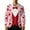 Pink, variant on Valentine's Day Men's Shirts Long Sleeve Lapel Collar Creative Printed Button Shirt Top for Man Wine XXL