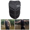 thumbnail image 1 of Universal Zipper Closure Boating Vest Water Jacket for Boating Ski Black and Gray XL, 1 of 8