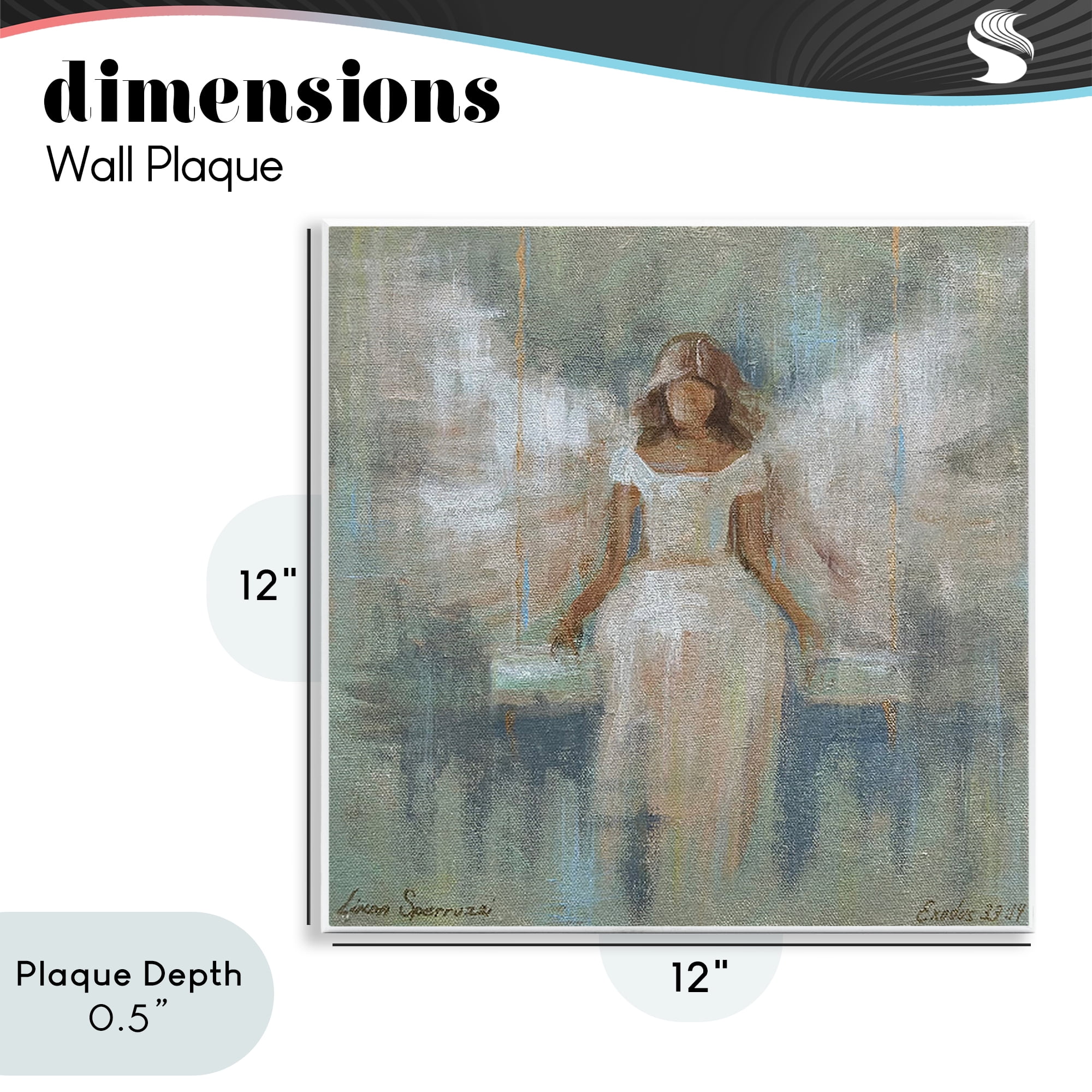 Stupell Industries Dreamlike Restful Angel Wall Plaque Art, design by Linda Sperruzzi