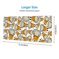 thumbnail image 3 of Pofeuu Giraffes Head Print Desk Mat for Keyboard and Mouse，Computer Desk Matt for Desktop，Large Mouse Pad for Desk，Desk Pads on Top of Desks 12x31.5in, 3 of 8