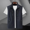 thumbnail image 3 of Men's Nylon/Spandex Casual Vest - Multi-Pocket, Solid Color, for Fall and Winter, 3 of 3