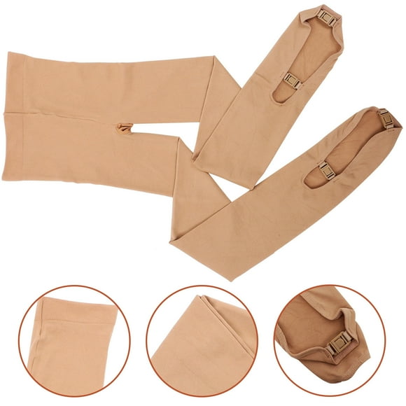 UPOUART 1ensemble Pantalon de Patinage Femme Marron Épaissi 85 Nylon 15 Spandex Protège-Jambes pour Athlètes de Patinage