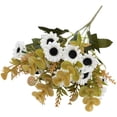 thumbnail image 2 of 1PC White Daisy Artificial Flower Bouquet - 13in Simulation Floral Arrangement for Living Room/Wedding Decor, Home Entrance Decoration (A), 2 of 9