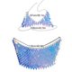 thumbnail image 2 of Lentejuelas Borlas Cuerpo Cadena Trajes Sujetador Falda Bikini Rave Festival Fiesta Playa Accesorios De Moda, 2 of 5