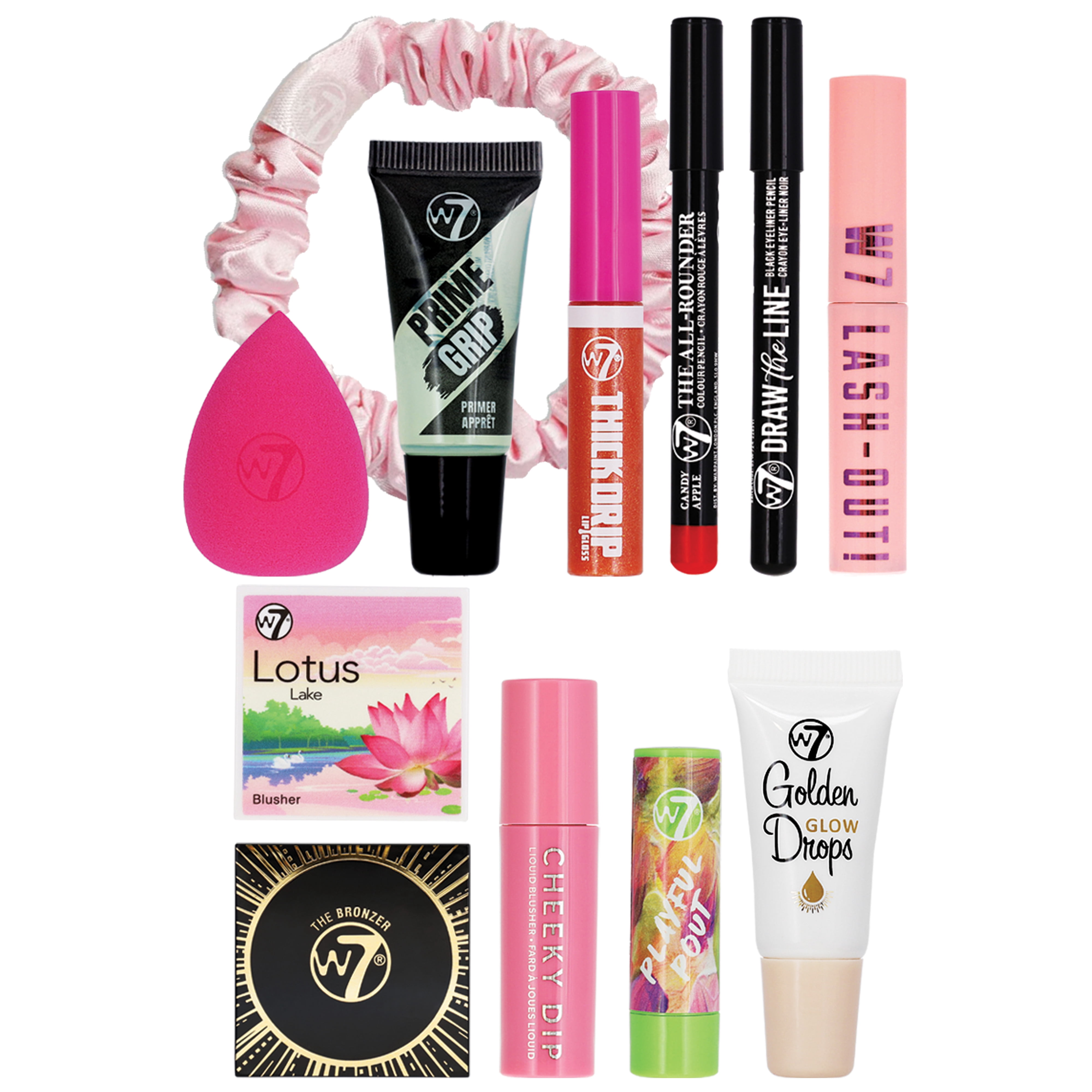 W7 12 Days of Gorgeous Advent Calendar Makeup Gift Set, 12 Pieces