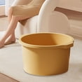 thumbnail image 1 of Lavabo para remojar los pies, bañera para remojar los pies con asas, cubo para pies para hombres, lavabo multifuncional para baño de pies con spa para amarillo, 1 of 8