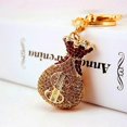 thumbnail image 4 of Dollar Symbol Shape Keychain Keyring Sparkling Crystal Rhinestones Key Chain Creative Gifts Accessories, 4 of 5