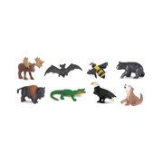 Safari Ltd Wild America Pack - Mini Figures of North American Wildlife - Educational Toy Set for Boys, Girls, and Kids Ages 5+