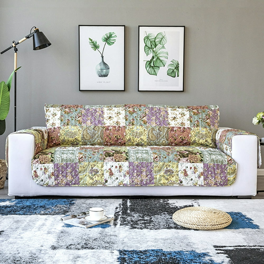 1/2/3 Seater Quilted Sofa Cover Furniture Pet Protector