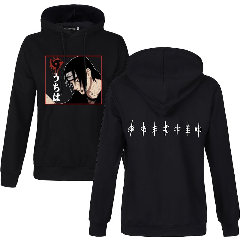 akoada japanese anime naruto hoodie sweatshirts brothers uchiha itachi  uchiha sasuke pullover unisex harajuku tracksuit