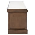 thumbnail image 4 of SAFAVIEH Landers 3 Drawer Storage Bench with Cushion, Brown, 4 of 16