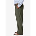 thumbnail image 4 of KingSize Men's Big & Tall Relaxed Fit Wrinkle-Free Expandable Waist Pleated Pants, 4 of 5