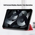 thumbnail image 5 of Case for iPad 10th Generation 2022, Thin Slim Trifold Plain Multi-Angle Viewing Stand Smart Shell Protective Cover with Auto Sleep/Wake Smart Case for iPad 10th Gen 10.9" 2022, Red, 5 of 8