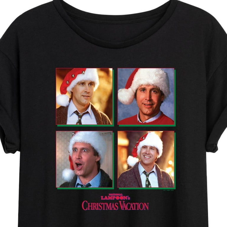 T-shirt Homme National Lampoon's Christmas Vacation - "Joyeux Clarkmas" - Taille M Rouge - Noël
