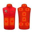 thumbnail image 2 of RXIRUCGD Plus Size Heated Coat For Men And Women 9 Heating Heated Jacket Winter Heating Coat( Red, Size:S ), 2 of 5