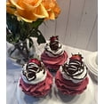thumbnail image 3 of DEZICAKES Fake Cupcakes Strawberry Jubilee Dessert Prop Set of 3 Decoration Dezicakes Fake Food- Fake Cake-  Artificial Cake- Faux Cake Decor, 3 of 7