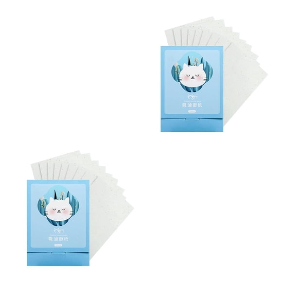 Vogacara 1 caja de hojas secantes faciales, toallitas absorbentes flexibles y convenientes, toallitas de Control de aceite de diario para viajes, Tipo 2 2piezas Vogacara CBP251891