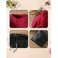 thumbnail image 6 of Toddler Girl Fall Outfits Puff Sleeve Ribbed Tops + Pants 2Pcs Girls Fashion Outfits 5-6T, 6 of 8