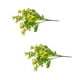 thumbnail image 1 of Injueey 2 unids/set flores falsas no tóxicas para decoración del hogar DIY y ramo de boda-bajo mantenimiento Flores artificiales Profundo+verde claro, 1 of 6