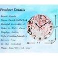 thumbnail image 2 of Dreamtimes Beautiful Cherry Tree Flowers Round Wall Clock, 10 Inch Battery Operated Quartz Analog Quiet Desk Clock for Home,Office,School,Kitchen, 2 of 4