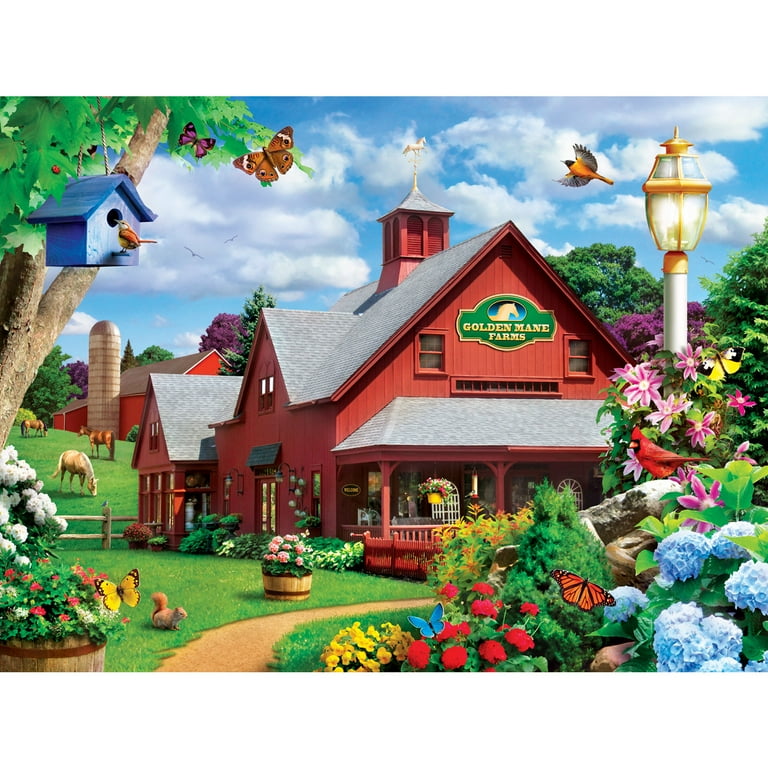 MasterPieces Memory Lane Vivid Jigsaw - Goldmane Farms 300 Piece