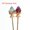 Gold(Random Pick), variant on MATROOY 1PC Natural Fluorite Strawberry Carved Hairpin Crystal Quartz Reiki Random Pick-Silver (Random Pick)