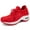 Red, variant on Women's Walking Shoes Sock Sneakers - Mesh Air Cushion Lady Girls Modern Jazz Dance Easy Shoes Platform Loafers