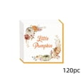 thumbnail image 2 of WWC 120 pcs Fall Tableware Set, Pumpkin and Rose Disposable Paper Napkins for 120 Guests, Thanksgiving Decor for Party Gatherings Supplies, 2 of 6