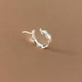 thumbnail image 6 of K-KED 925 Sterling Silver 16mm Hoop Earrings 5mm Wide, 6 of 6