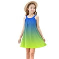 thumbnail image 7 of Ashirexll Girls Summer Dress, Girls Dresses Size 10-12, Children Fashion Casual Slip Dress Gradient Color Sleeveless Camisole Summer Dress, 7 of 7