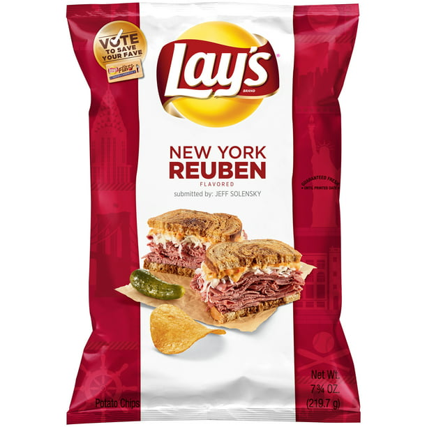 Lay's New York Reuben Flavored Potato Chips, 7.75 Oz.