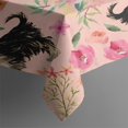 thumbnail image 6 of Yorkie Dog and Flower Florals Rectangle Tablecloth 60"x102",Waterproof Polyester Rectangle Table Cloth, Wipeable Spillproof Polyester Tablecloth for Dining, Camping, Indoor and Outdoor, 6 of 6