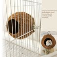 thumbnail image 2 of Nido de loro para mascotas, casa de cáscara de coco natural, jaula, comedero para periquitos, pájaros, hámsteres, juguetes, 2 of 4