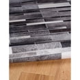 thumbnail image 4 of Contemporary Home Living 3' x 5' Linear Patchwork Area Throw Rug - Gray and Cream, 4 of 7