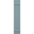 thumbnail image 5 of Ekena Millwork 10 1/2"W x 65"H Americraft Three Board (2 Batten) Exterior Real Wood Joined Board-n-Batten Shutters (Per Pair), Peaceful Blue, 5 of 10