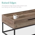 thumbnail image 5 of Best Choice Products 44in Lift Top Coffee Table for Living Room w/ Tray Edge Tabletop, Wood-Grain Finish - Gray Oak, 5 of 8